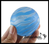 1 Marble Sugar Ball - Thick Glue/Gel Stretch Ball - Squishy