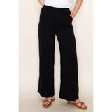 SOLID WIDE LEG PANTS