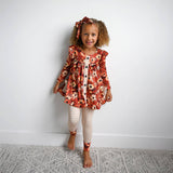 Auburn PEPLUM SET Fall Floral Outfit
