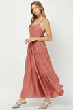 Mellow Rose Tiered Maxi Dress
