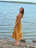 Yellow Dainty floral print sundress