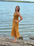 Yellow Dainty floral print sundress