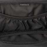 Black Puffer Thread Fanny Pack