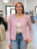 Spring Pointelle Cardigan