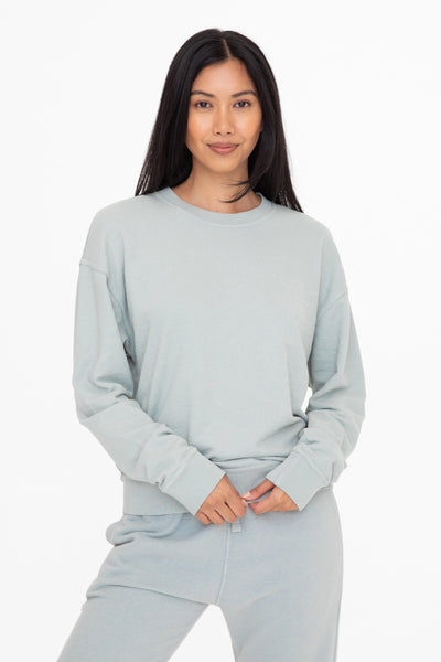 Classic Cotton Crew Neck - Ballet Blue