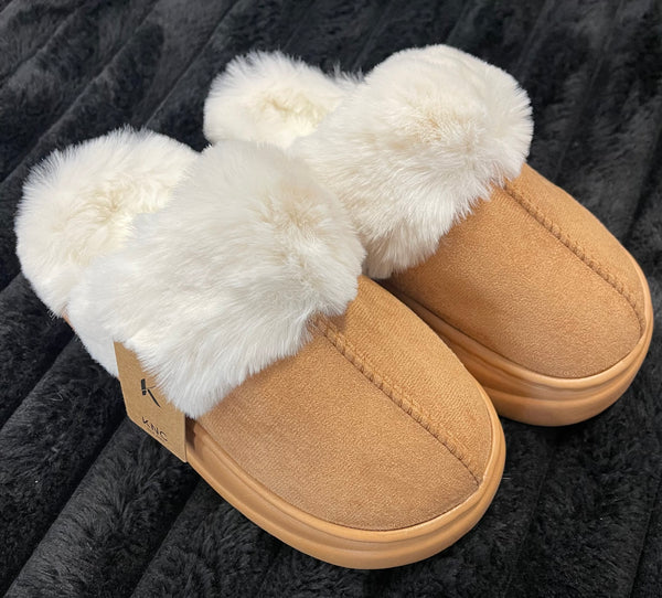 Slip on Faux Fur Warm Winter Mules