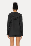 Half-Zip Nylon Active Jacket - Black
