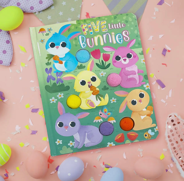 Five Little Bunnies - Children's Touch and Feel Book with Fluffy Tails