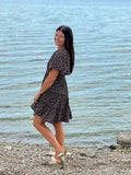 Women's Floral Print Tiered Mini Dress