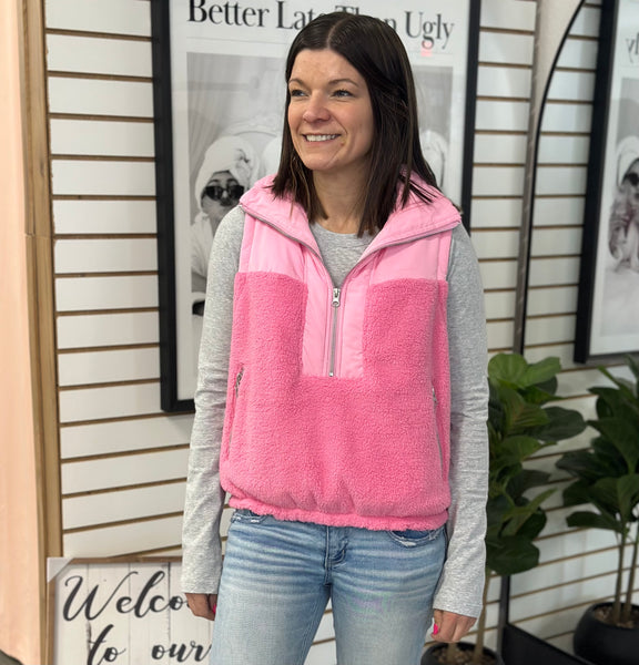 Lt. Pink & Pink Vest
