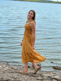 Yellow Dainty floral print sundress