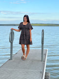 Women's Floral Print Tiered Mini Dress