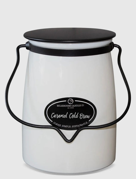 Butter Jar Soy Candle: Caramel Cold Brew, By Milkhouse