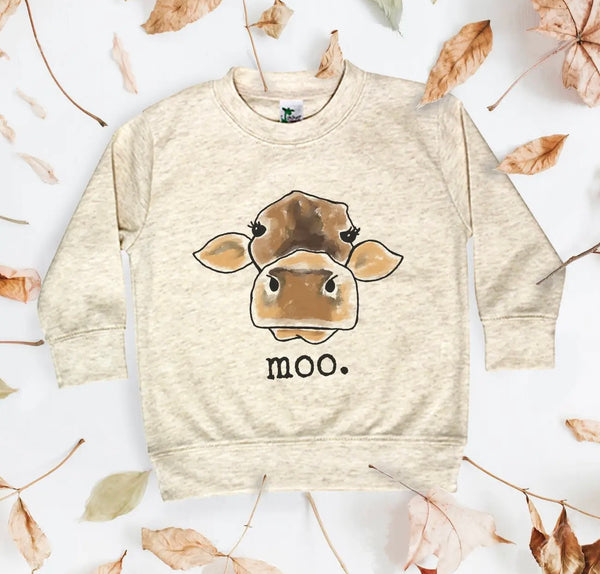 "Moo" Toddler/Youth Long Sleeve Shirt