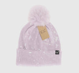 All over Sequin Faux Fir Pom Pom
