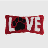 Valentine's Day Love Paw Throw Pillow