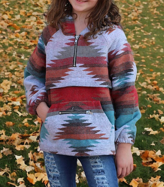 Kids Aztec Hoodie