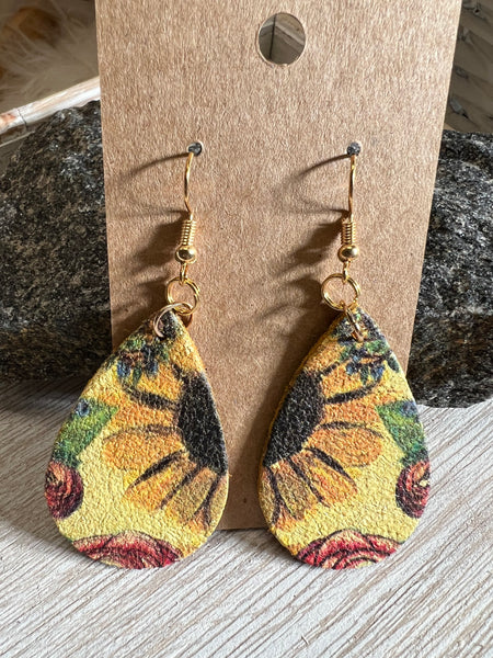 Fall Sunflower earrings