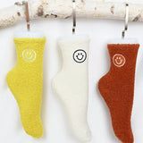 Plush Cozy Smile Socks