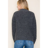 BUTTON DOWN SWEATER JACKET