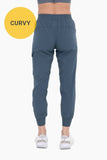 CURVY High-Waisted Capri Active Joggers with Pockets