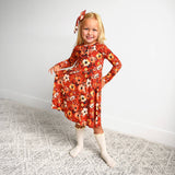 Auburn TUTU DRESS Bamboo Baby Floral Dress