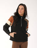 Daily Scuba 1/4 Zip: Black/Chocolate/Cinnamon/Oatmilk