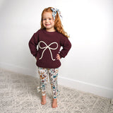 Maren BOW LEGGINGS Bamboo Kids Toddler Leggings