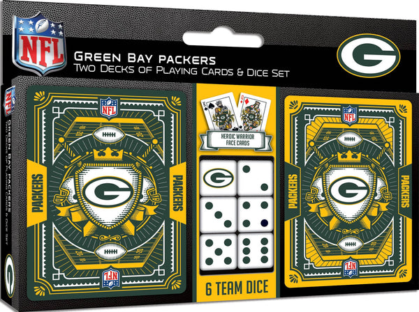 Green Bay Packers - 2-Pack Playing Cards & Dice Set