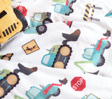 Toddler Minky Blanket - Construction Trucks
