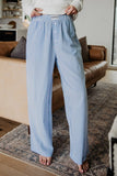 Blue Striped Boxer Casual Lounge Pants