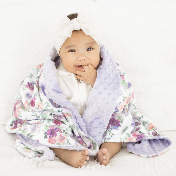 Baby & Toddler Minky Blanket - Dreamy Petals