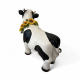 Sunflower Cow Figurine – Farmhouse Animal Decor