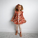 Auburn PEPLUM SET Fall Floral Outfit