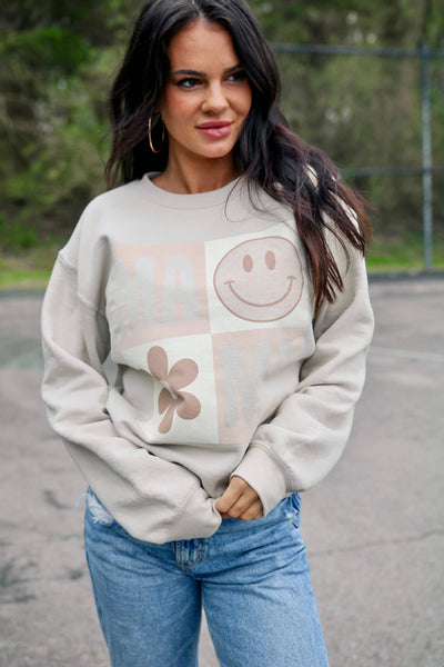 Mama | Sand | Sweatshirt