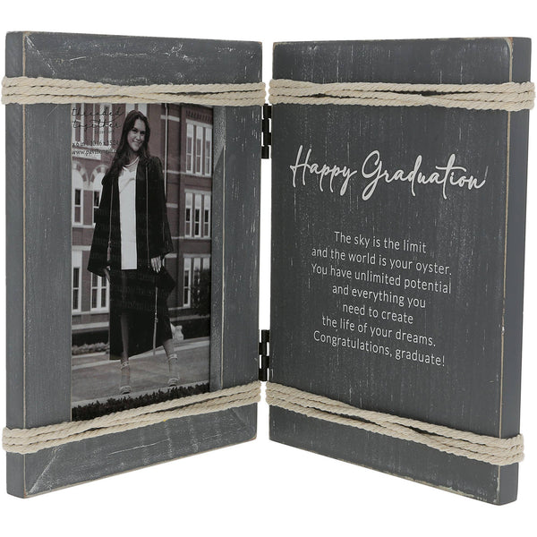 Happy Graduation - 5.5" x 7.5" Hinged Sentiment Frame
