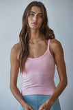 S1280N | Seamless Ribbed Tank with Inner Padded Lining