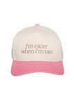 I'm Nicer When I'm Tan Two-Toned Vintage Hat