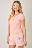 Lace Trim Cardigan Top