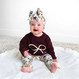 Maren BOW LEGGINGS Bamboo Kids Toddler Leggings