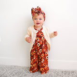 Auburn WIDE LEG ROMPER Bamboo Fall Floral Kids Outfit