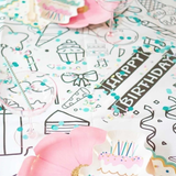 Birthday Party Coloring Tablecloth | Kids Activity