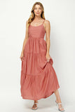 Mellow Rose Tiered Maxi Dress