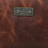 Leather Snake Texture Women's Wallet - Bistre Brown