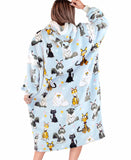 Oversized Wearable Blanket – Cattitude Blanket Hoodie