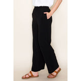 SOLID WIDE LEG PANTS