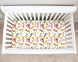 Standard Size Fitted Crib Sheet - Farm Animals