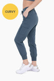 CURVY High-Waisted Capri Active Joggers with Pockets