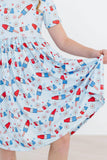 Proudly Patriotic Pocket Twirl Dress