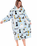 Oversized Wearable Blanket – Cattitude Blanket Hoodie